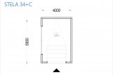 Garaje de madera de techo plano SILVIA F (34 mm + revestimiento), 4x6 m, 24 m² specification 1