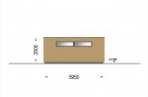 Garaje de madera de techo plano SILVIA F (34 mm + revestimiento), 4x6 m, 24 m² specification 3