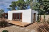 Oficina prefabricada de madera PREMIUM (Aislada PLUS, 34 mm + revestimiento), 7x4 m, 28 m² customer 1