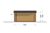 Caseta de jardín de madera DREUX con tejado plano (34 mm), 5x4 m, 18 m² specification 4