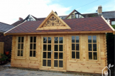 Caseta de madera CLOCKHOUSE (44 mm), 5.5x4 m, 22 m² customer 1