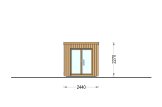 Sauna de exterior OKO (34 mm + revestimiento), 2.3x1.6 m, 2.7 m² specification 2