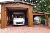 Garaje de madera para caravana (44 mm), 4x8 m, 32 m² customer 1