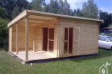 Caseta de madera CARL (34 mm), 5x4 m, 20 m² customer 1