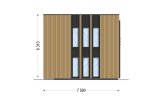 Casa de madera para vivir KAYA 4L RV (Aislada PLUS, 44 mm + revestimiento), 50 m² specification 6