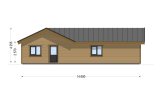 Casa de madera para vivir PAULA RV (Aislada PLUS, 44 mm + revestimiento), 118 m² specification 4