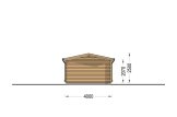 Garaje de madera CLASSIC (34 mm), 4x6 m, 24 m² specification 4