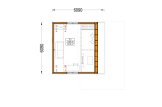 Casa de madera para vivir SELIA (Aislada, 34 mm + revestimiento), 44 m² specification 2