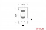 Garaje de madera de techo plano SILVIA F (34 mm + revestimiento), 3.2x5.2 m, 16.6 m² specification 7