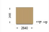 Sauna de exterior DELLA (34 mm + revestimiento), 2,6 x 2,6 m, 5 m² specification 4