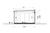Oficina prefabricada de madera PREMIUM (34 mm + revestimiento), 5x4 m, 18 m² specification 6