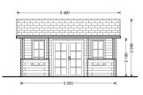 Caseta de jardín de madera ROYAL S (44 mm), 5x5 m, 25 m² specification 2
