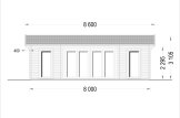 Casa de madera MILA (44 mm), 56 m² specification 2