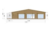Casa de madera RIVIERA S (44+44 mm), 130 m² specification 2