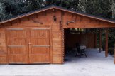 Garaje de madera con cochera (44 mm), 4x6 m + 3x6 m (cochera), 40 m² customer 3