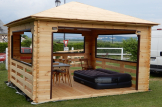 Cenador de madera (44 mm), 3x3 m, 9 m² customer 1