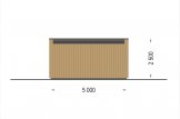 Garaje de madera de techo plano STELA F (estructura de madera), 5x6 m, 30 m² specification 4