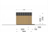 Caseta de jardín de madera PIA (estructura de madera), 4x3 m, 12 m² specification 5