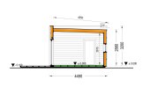 Casa de madera para vivir LUCIA 1 RV (Aislada PLUS, 44 mm + revestimiento), 57 m² specification 6