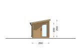 Sauna de exterior VIGOR (44 mm), 3.3x2.5 m, 4.85 m² specification 3