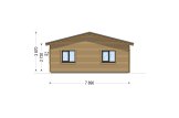 Casa de madera para vivir JULIA RV (Aislada PLUS, 44 mm + revestimiento), 95 m² specification 3