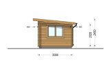 Caseta de jardín de madera DREUX con tejado plano (44 mm), 4x3 m, 12 m² specification 5