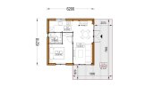 Casa prefabricada para vivir SELIA PV (Aislada PLUS, 44 mm + revestimiento), 44 m² specification 1