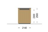 Oficina prefabricada de madera PREMIUM L (34 mm + revestimiento), 2x2 m, 4 m² specification 4