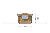 Caseta de jardín de madera PETER (34 mm), 3x3 m, 9 m² specification 2