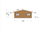 Casa de madera ALICE S (44 mm + revestimiento), 63 m² specification 5