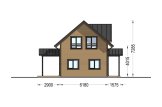 Casa de madera para vivir VERA RV (Aislada PLUS, 44 mm + revestimiento), 127 m² specification 4
