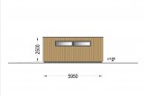 Garaje de madera con caseta SILVIA F PLUS (34 mm + revestimiento), 6x6 m, 36 m² specification 5