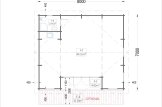 Casa de madera MILA (44 mm), 56 m² specification 1