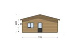Casa de madera para vivir JULIA RV (Aislada PLUS, 44 mm + revestimiento), 95 m² specification 5