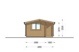 Caseta de jardín de madera OSLO (34 mm), 5x4 m, 20 m² specification 3