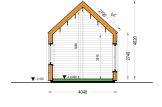 Casa de madera para vivir SALLY RV (Aislada PLUS, 44 mm + revestimiento), 20 m² specification 6