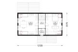 Casa prefabricada para vivir VERA PV (Aislada PLUS, 44 mm + revestimiento), 127 m² specification 2