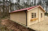 Garaje de madera triple TRIO (44 mm), 9x6 m, 54 m² customer 2