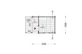 Sauna de exterior VIGOR (44 mm), 3.3x2.5 m, 4.85 m² specification 1