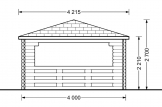 Cenador de madera (44 mm), 4x4 m, 16 m² specification 2