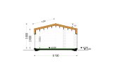 Casa de madera para vivir NICOLE RV (Aislada PLUS, 44 mm + revestimiento), 67 m² specification 6