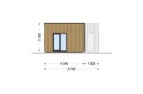 Casa de madera para vivir LUCIA 2 RV (Aislada PLUS, 44 mm + revestimiento), 50 m² specification 3
