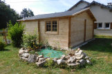 Garaje de madera (44 mm), 6x6 m, 36 m² customer 2