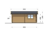 Garaje de madera CLASSIC S (44 mm), 5x6 m, 30 m² specification 5