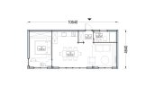 Casa de madera prefabricada PREMIUM S (Aislada, 34 mm + revestimiento), 10.5x4.5 m, 47 m² specification 1