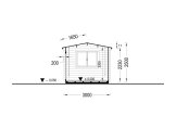 Caseta de jardín de madera OAK (44 mm), 6x3 m, 18 m² specification 6