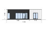 Casa prefabricada para vivir LUCIA 2 PV (Aislada PLUS, 44 mm + revestimiento), 50 m² specification 2
