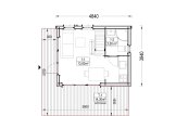 Casa de madera SOPHIA (34 mm + revestimiento), 20 m² specification 1