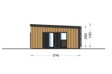 Casa de madera para vivir CARLA RV (Aislada PLUS, 44 mm + revestimiento), 66 m² specification 5