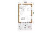Casa prefabricada para vivir ALINA PV (Aislada PLUS, 44 mm + revestimiento), 46 m² specification 1